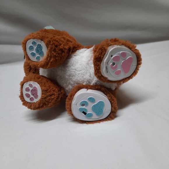 Present Pets Rust and Blue Pink Barking Interactive Sounds Moving Glitter Puppy - Picture 7 of 7